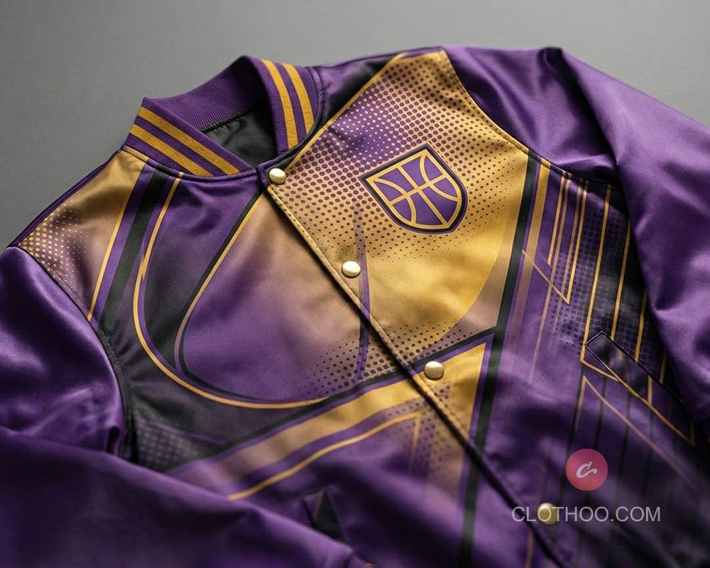 Full print sublimation satin jacket