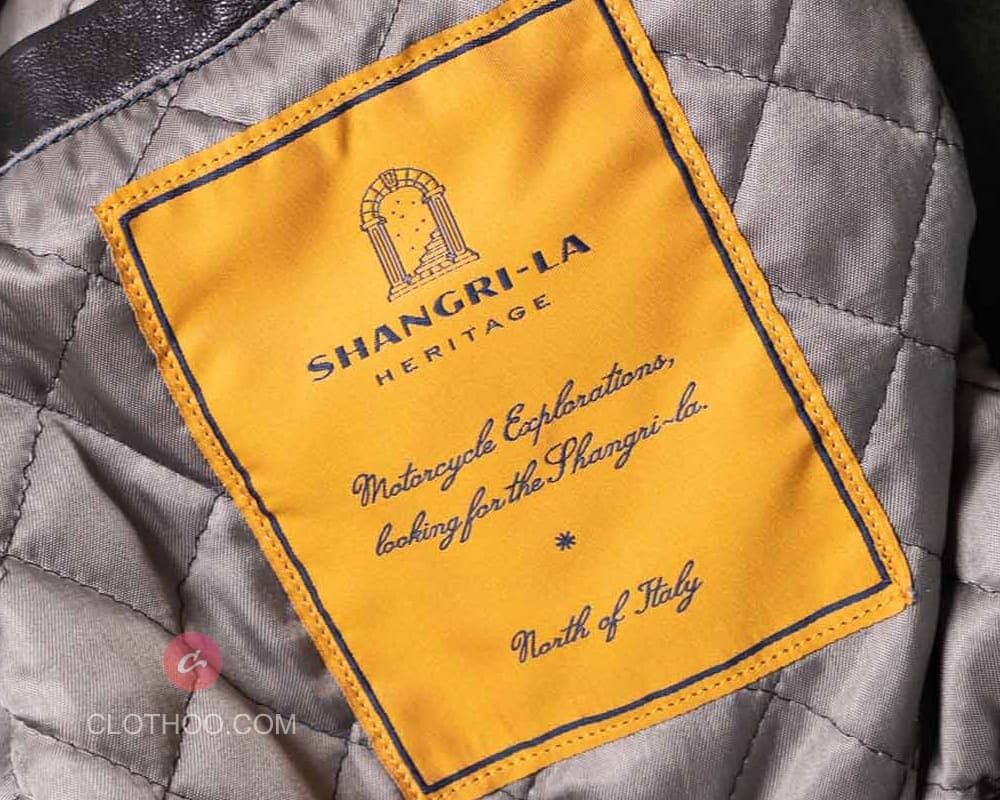 Inside label sewn in jacket