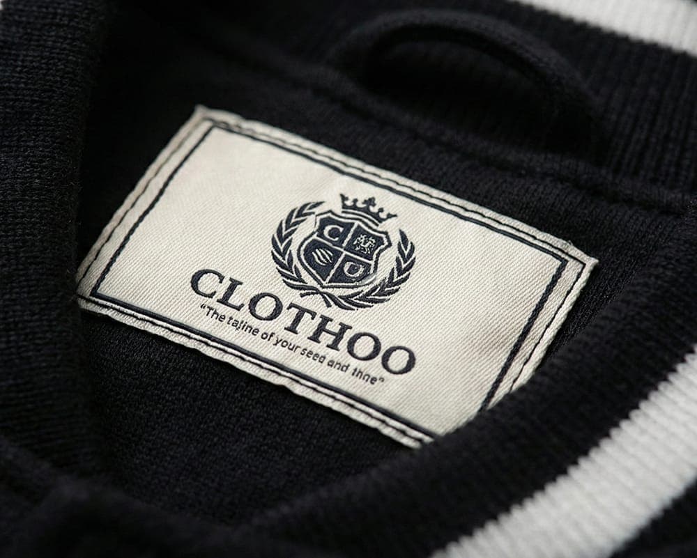 Woven neck label example