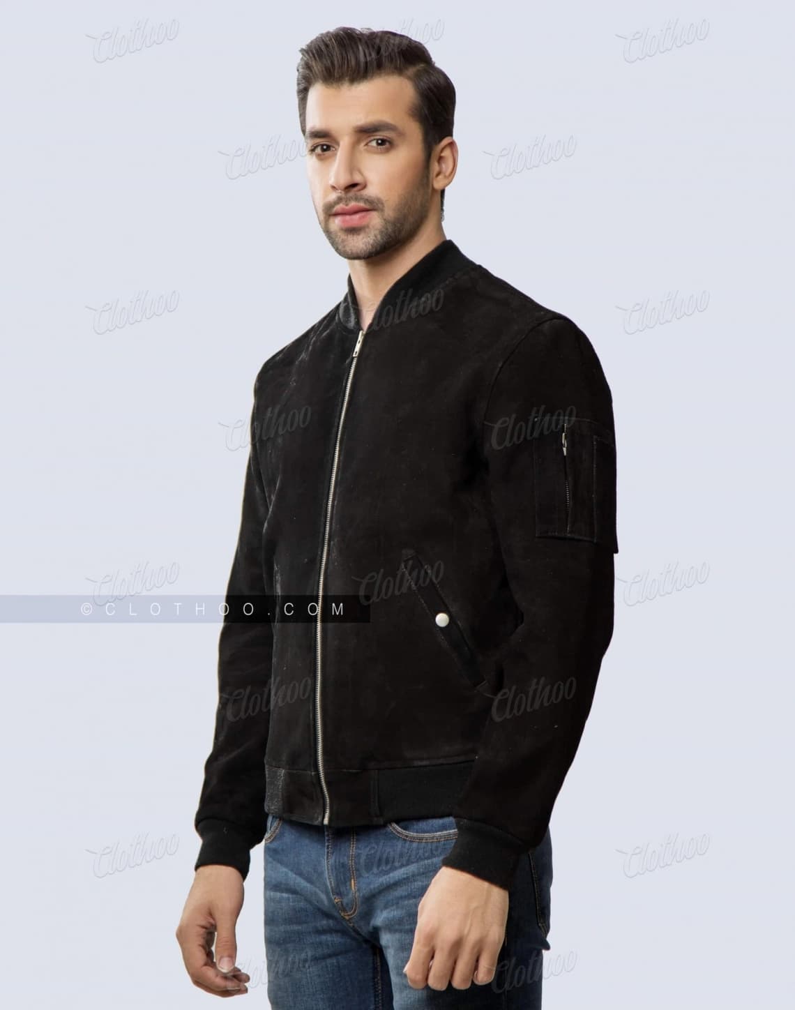 2_black-goat-suede-bomber-jacket-for-men-and-women-Front-Side_retina.webp